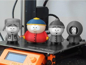 south park la tripulación - cartman multi-material personas doble extrusión multi-color 3d print model - Mito3D
