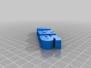 sergio blou i portachiavi su misura 3d print model - Mito3D