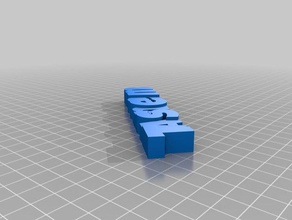 tasneem geel Schlüsselanhänger kundengebundene 3d print model - Mito3D
