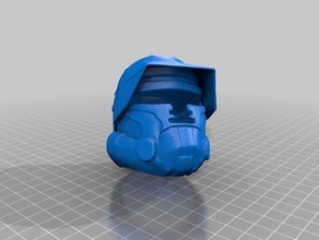 star wars republic trooper casco oggetti di scena 3d print model - Mito3D