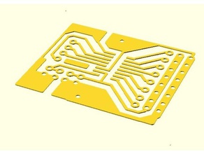 zeichnen, bohren mcp3008 platine - Elektronik circuit board designspark drill Bohrmaschine-Presse die Radierung pcb pcb-Halter Roboter 3d print model - Mito3D
