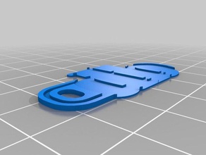 il mio personalizzato multiline tag keychain1 i portachiavi su misura 3d print model - Mito3D