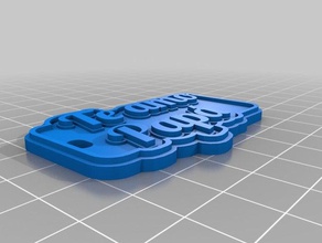 te amo pap keychains customized 3d print model - Mito3D