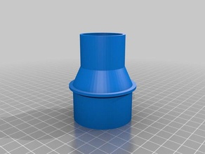 rigido tubo di aspirazione dewalt mitra visto parti su misura 3d print model - Mito3D