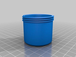 pergo med Gläser Container abs cap jar Pillen pils pla thread threading threads top 3d print model - Mito3D