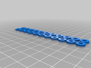 86mm od 4mm id 15mm high washers parts customized 3d print model - Mito3D