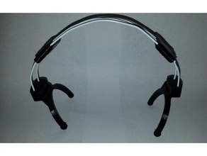 wire hanger headphone replacement - radioshack full-size headphones 33-277 3d printing head 3d print model - Mito3D