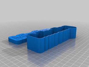 mi texto personalizado boxmissling juegos y juguetes 3d print model - Mito3D