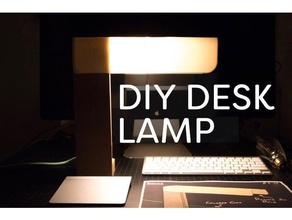 simple diy desk lamp office boxzy desktop easy print functional led holder light lighting minimalist useful 3d print model - Mito3D