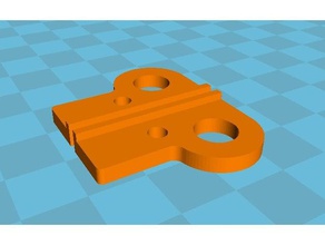 z wobble lower bar brace 3d printing anet a6 3d print model - Mito3D