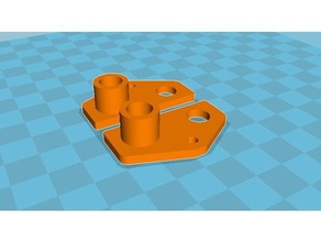 z wobble upper bar brace 3d printing anet a6 3d print model - Mito3D
