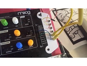 werkbay moog werkstatt müzik diy eurorack modüler patchbay synthesizer 3d print model - Mito3D