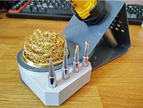 soldering iron tip stand diy aid tips tool holder 3d print model - Mito3D