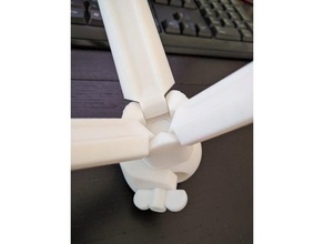 mini tripodlar - m4 vida somun kanat hex cıvata ballhead parçalar özelleştirilmiş 3d print model - Mito3D