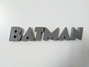 batman logo signs & logos 3d 3d print model - Mito3D