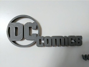 dc-comics-logo Schilder & logos dc comics logo 3d print model - Mito3D