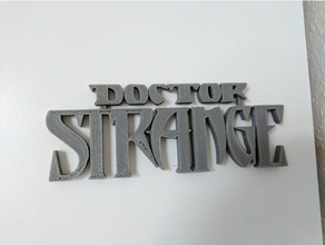 Doktor strange marvel-logo Schilder & logos seltsam logo marvel 3d print model - Mito3D