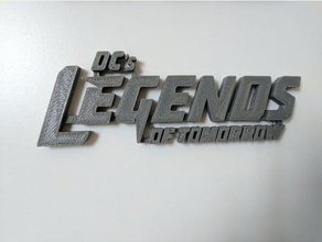 legends tomorrow logo cw signs & logos 3d print model - Mito3D