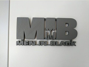 adamlar logo marvel siyah işaretler ve logolar erkekler mib 3d print model - Mito3D