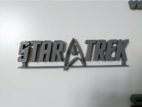 star trek logo signs & logos startrek 3d print model - Mito3D