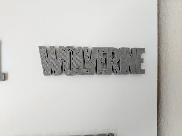 wolverine logo marvel signs & logos 3D print model - Mito3D