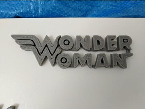 la mujer maravilla logotipo de dc signos y logotipos el marvel wonderwoman 3d print model - Mito3D