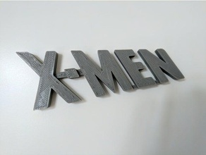 x-men logo marvel segni e loghi il la xmen 3d print model - Mito3D