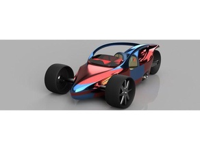 üç tekerlekli araç araba 3d print model - Mito3D