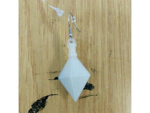 crystal earring earrings 3d print model - Mito3D