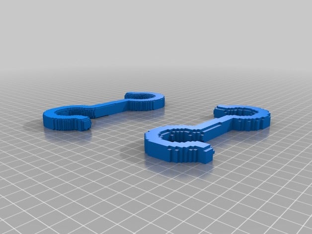 3d slash hookhooks 3D print model - Mito3D