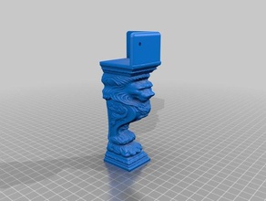 aslan Heykeli tronxy x3 bacaklar 3d yazıcı aksesuarları x3a 3d print model - Mito3D