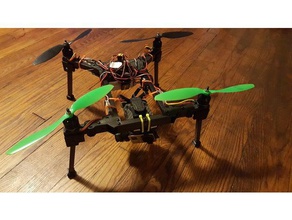 375mm folding quadcopter frame robotics 3d print model - Mito3D