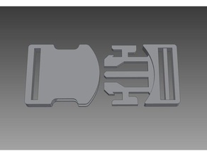 quick snap release belt buckle accessories arcade definitely not plastic 3d print model - Mito3D