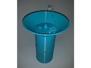 de la garza fuente física y astronomía heron agua 3d print model - Mito3D