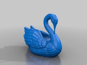 swan repaired animals 3d print model - Mito3D