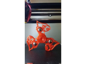louisville cardinal spinner 3d printing fidget 3d print model - Mito3D