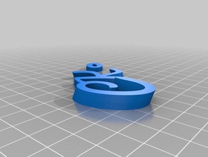 ck Schlüsselanhänger kundengebundene 3d print model - Mito3D