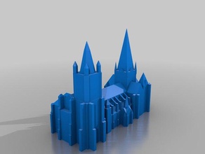 cathedral notre dame lausanne buildings & structures cath drale building switzerland 3d print model - Mito3D