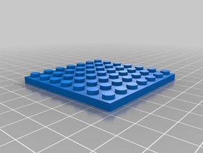 lego 7x7 toy & game accessories customized 3d print model - Mito3D