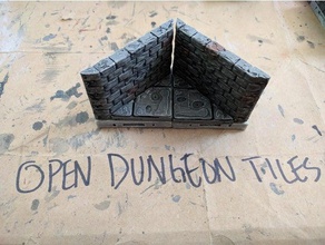 opendungeontiles diagonal interior roughstone 2x2 toy & game accessories dnd tiles dungeon dungeons dragons odt openforge openlock pathfinder rpg tabletop terrain tile 3d print model - Mito3D