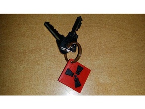ferrugem chave de cadeia chaveiros atirador primeira pessoa fps jogos chaveiro logotipo arma fogo videogame videogames jogo vídeo 3d print model - Mito3D