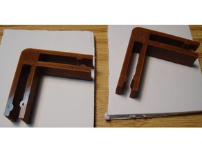 90 degree angle clips 5mm foam board clip foamboard 3d print model - Mito3D