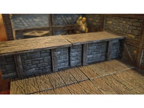 threednd bar playsets dnd tiles dungeons dragons miniature openforge pathfinder wargaming 3d print model - Mito3D