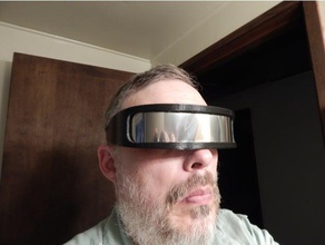 eclipse solar, gafas de sol las 2017 2024 devo el robot la energía solar total 3d print model - Mito3D