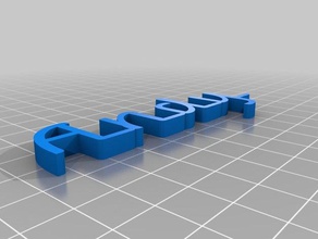 my customized text andy 3d print model - Mito3D