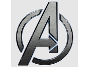 avengers-logo Requisiten 3d print model - Mito3D