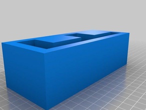 cinder block mold 3d printing cinderblock concrete molds 3d print model - Mito3D