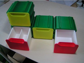 große modular-Boxen Werkzeug-Halterungen & - Boxen box modular schublade 3d print model - Mito3D