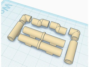 épique pipeline de la série connecteur tuyaux jouets & jeux epic30k epic40k 3d print model - Mito3D