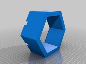 modular honeycomb shelf organization design 3d print model - Mito3D